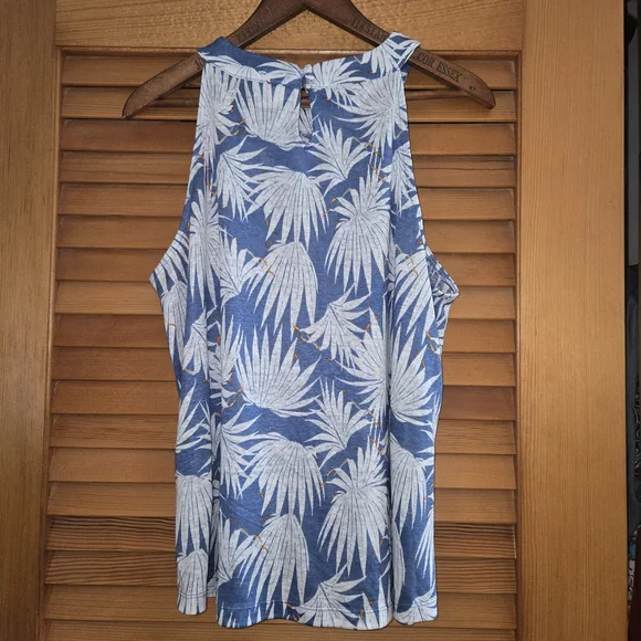 Rachel Zoe Blue and White Linen Top - Picture 4 of 6